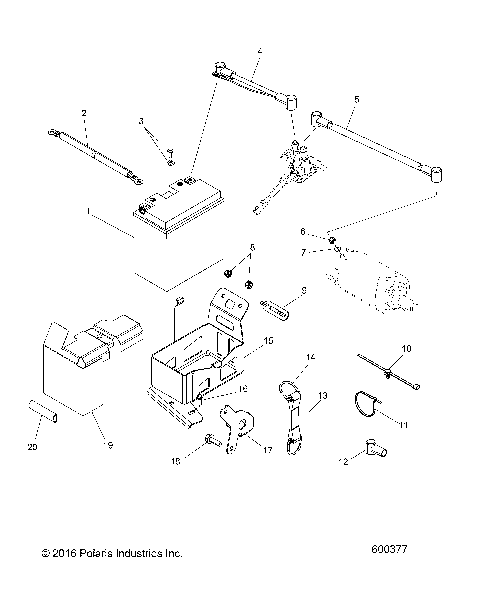 ELECTRICAL, BATTERY BOX  ASM. - S19CBU5BSA/BSL/BEL (600377)