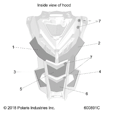 BODY, HOOD FOAM/FIBER - S21DDL8RS ALL OPTIONS (600891C)