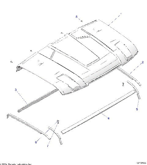 BODY, ROOF - D25E3UC2B4 (C0707603)
