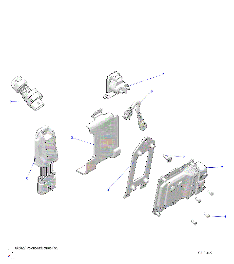 ELECTRICAL, SWITCHES, SENSORS and ECM - A23SDE57P4 (C102475)