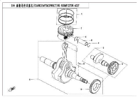 CRANKSHAFT?CONNECTING ROD?PISTON ASSY