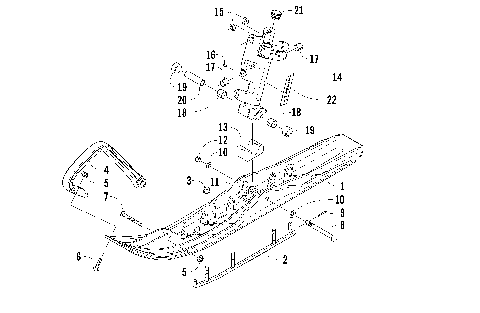 SKI AND SPINDLE ASSEMBLY [88134]