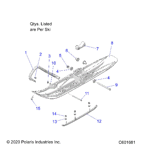 STEERING, SKI ASM. (INTL) - S21EKL6PE (C601681)