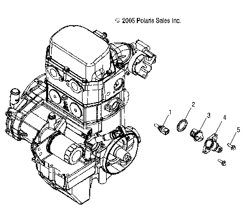ENGINE, MANIFOLD and THERMOSTAT - A07MH68AX/AY/AZ (4999200229920022D05)
