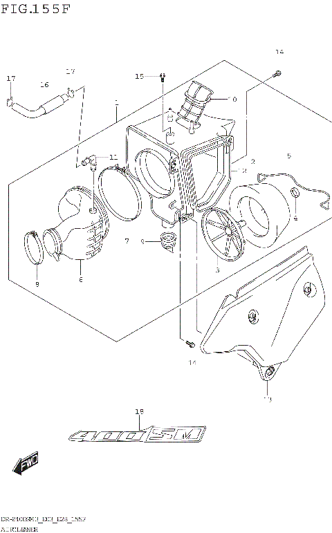 AIR CLEANER (DR-Z400SMM3 E33)