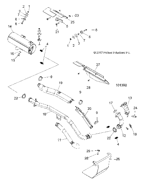 ENGINE, EXHAUST - A19SWS57P1/P2 [101390]