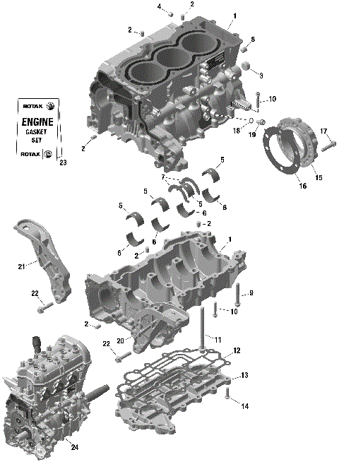 01- ROTAX - Crankcase