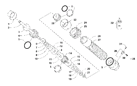 FRONT SUSPENSION SHOCK ABSORBER [102742]