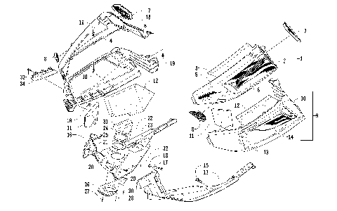 SKID PLATE AND SIDE PANEL ASSEMBLY [88500]