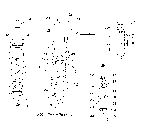 SUSPENSION, REAR SHOCK - R12TH76AI/AIC (49RGRSHOCKRR1823887)