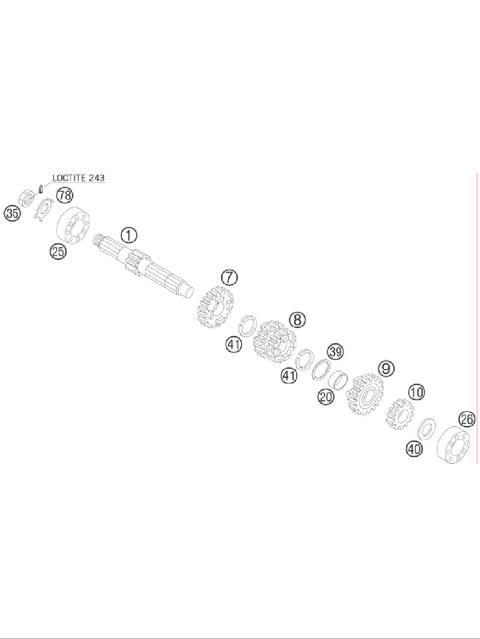 TRANSMISSION I - MAIN SHAFT