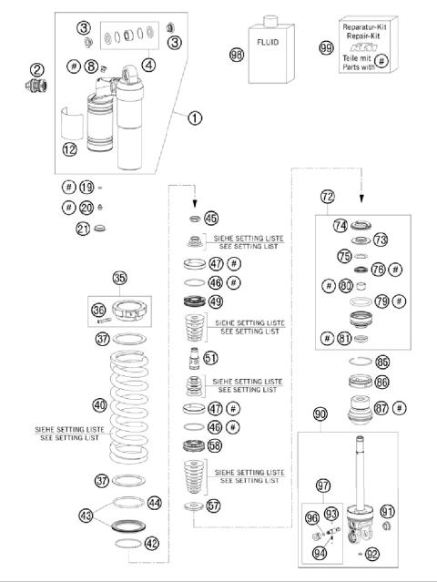 SHOCK ABSORBER DISASSEMBLED