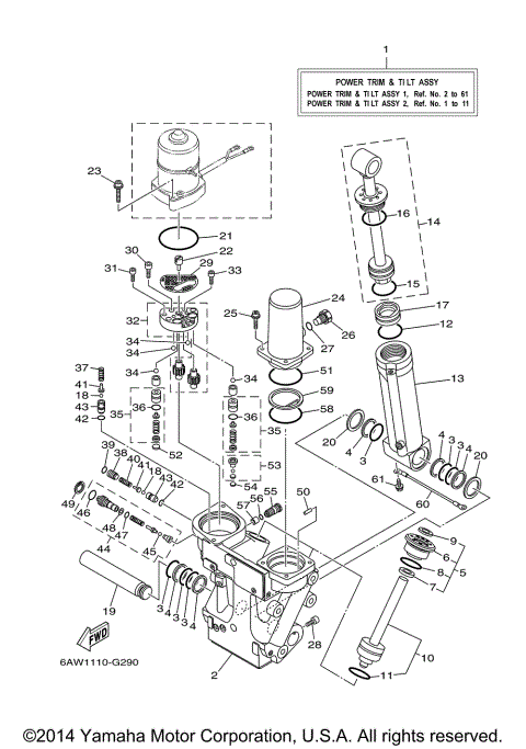 POWER TRIM TILT ASSY 1