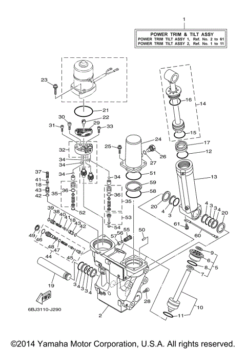 POWER TRIM TILT ASSY 1