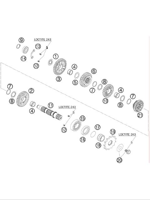TRANSMISSION II - COUNTERSHAFT