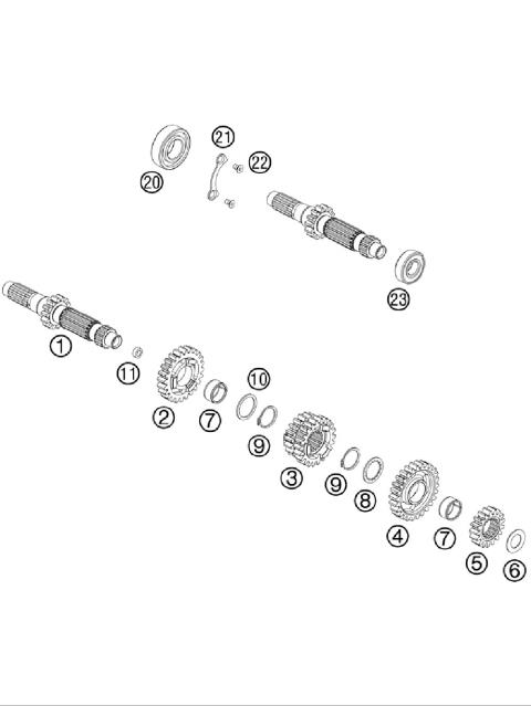TRANSMISSION I - MAIN SHAFT