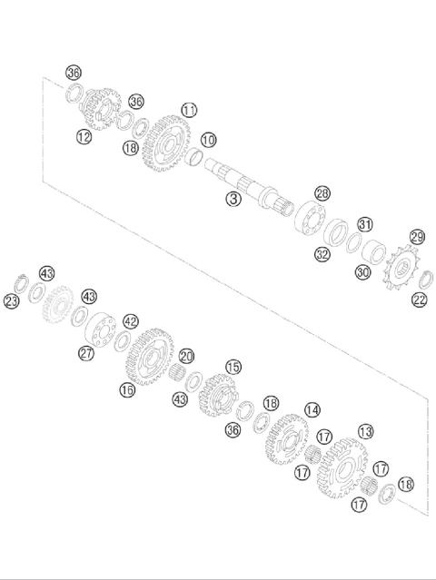 TRANSMISSION II - COUNTERSHAFT