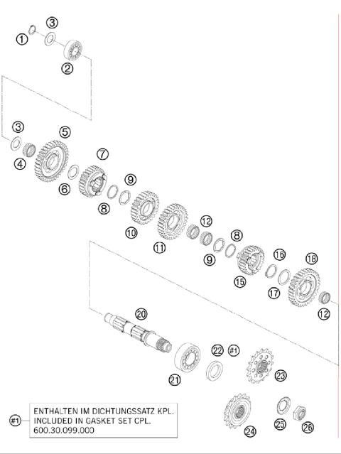 TRANSMISSION II - COUNTERSHAFT