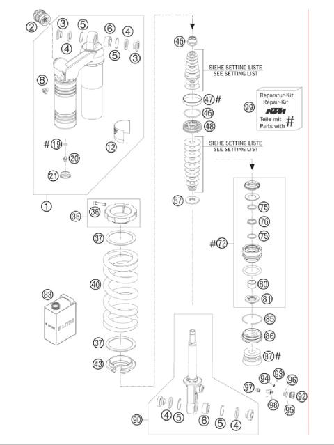 SHOCK ABSORBER DISASSEMBLED