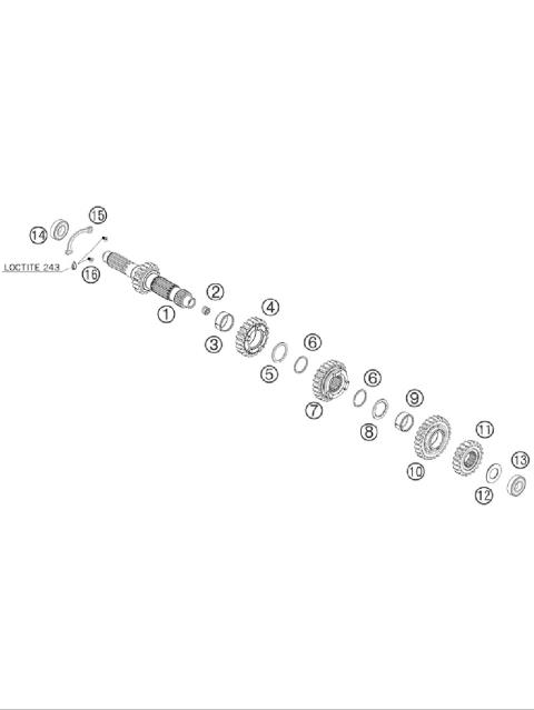 TRANSMISSION I - MAIN SHAFT