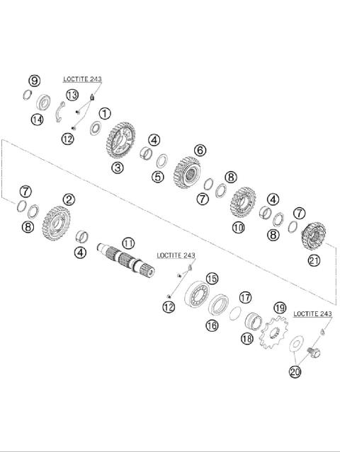 TRANSMISSION II - COUNTERSHAFT