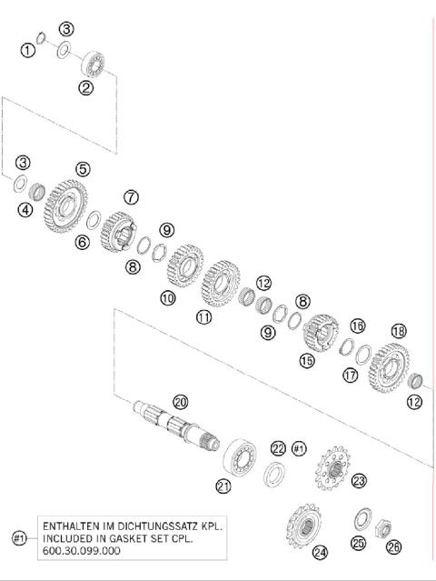 TRANSMISSION II - COUNTERSHAFT