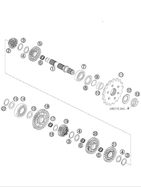 TRANSMISSION II - COUNTERSHAFT