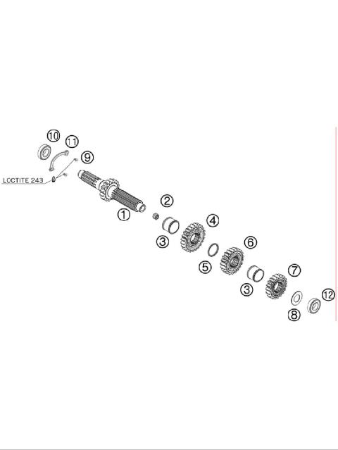 TRANSMISSION I - MAIN SHAFT