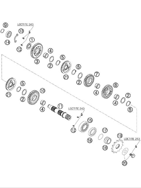 TRANSMISSION II - COUNTERSHAFT