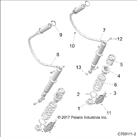 SUSPENSION, REAR SHOCK MOUNTING - Z19VGE99AK/AW/BK/BW (C700111-2)