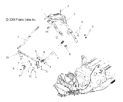 CHASSIS, FRONT ASM. - S09PB6HS/HSL/HEL (49SNOW CHASSISFRT09600IQ)