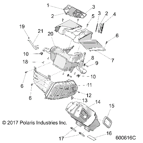 ENGINE, AIR INTAKE SYSTEM - S23FJE8PS/8PE (600616C)