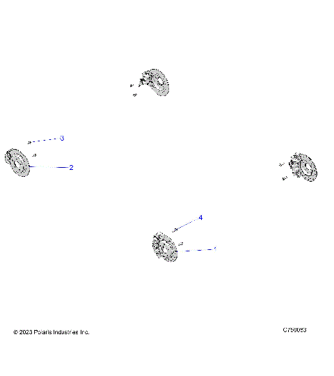 BRAKES, CALIPER MOUNTING AND ROTORS - Z25RPP2KAE/BE (C703263)
