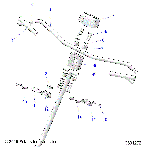 STEERING, UPPER and HANDLEBAR ASM. - S20EKB6PSL (C601272)