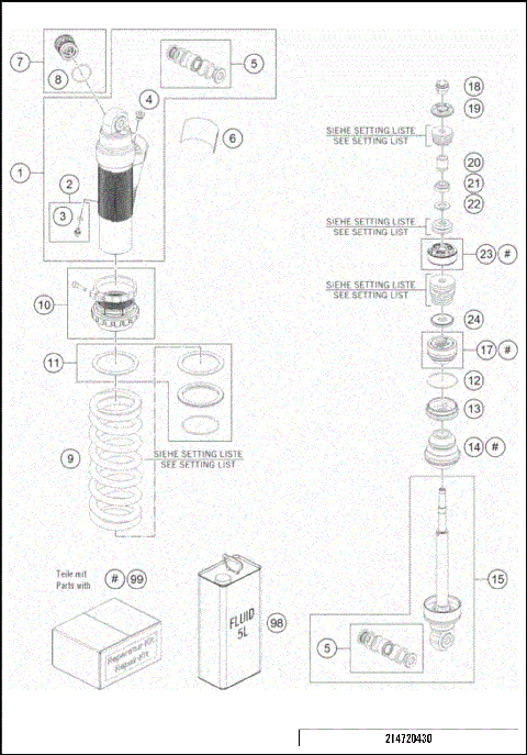 SHOCK ABSORBER DISASSEMBLED