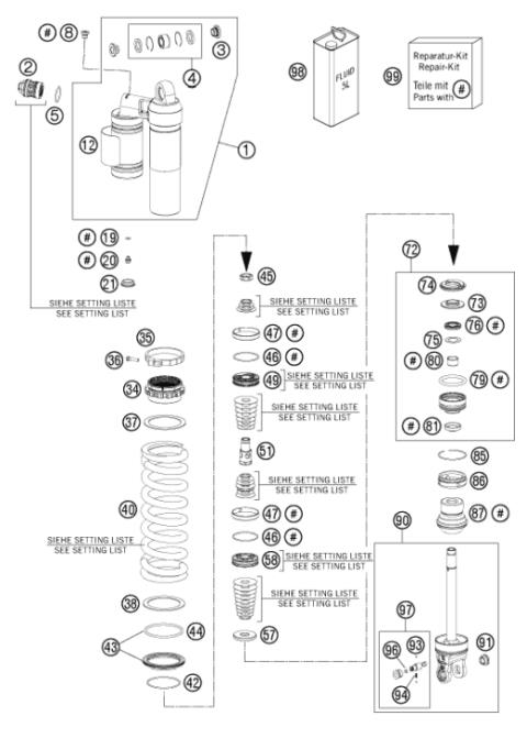 SHOCK ABSORBER DISASSEMBLED        