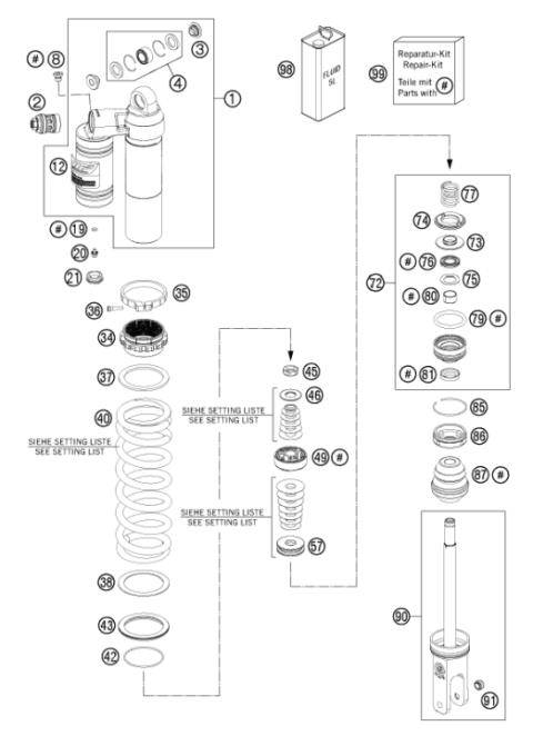 SHOCK ABSORBER DISASSEMBLED        