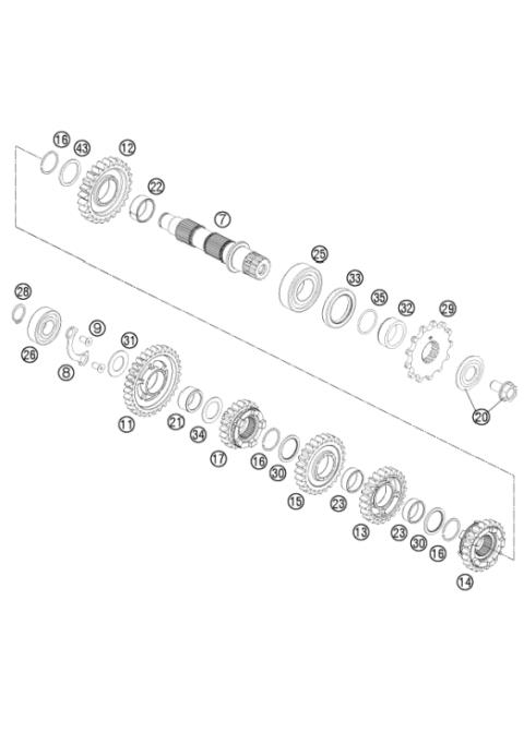 TRANSMISSION II - COUNTERSHAFT     
