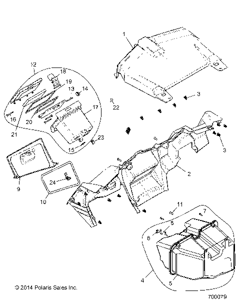 BODY, DASH AND GLOVEBOX - Z15VFE99AT/AV/AP (700079)