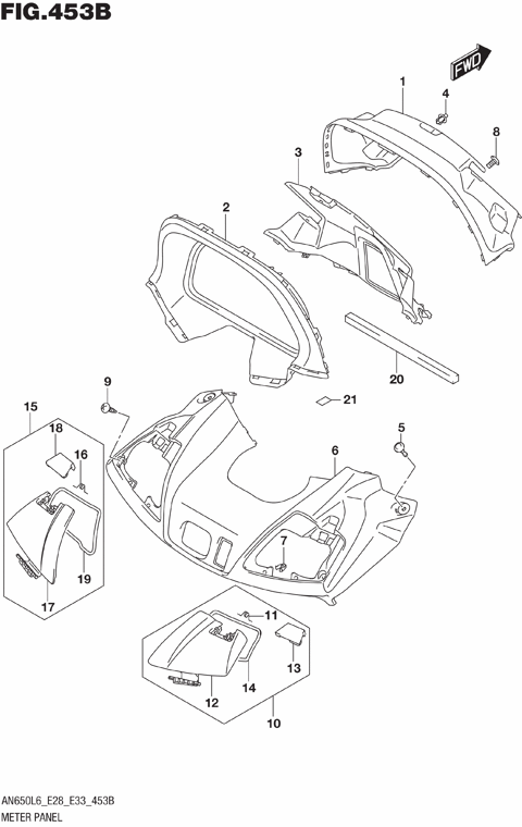 METER PANEL (AN650ZL6 E28)