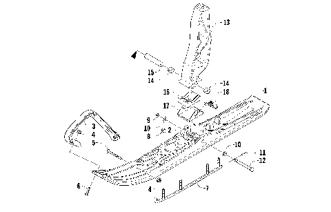 SKI AND SPINDLE ASSEMBLY [90464]
