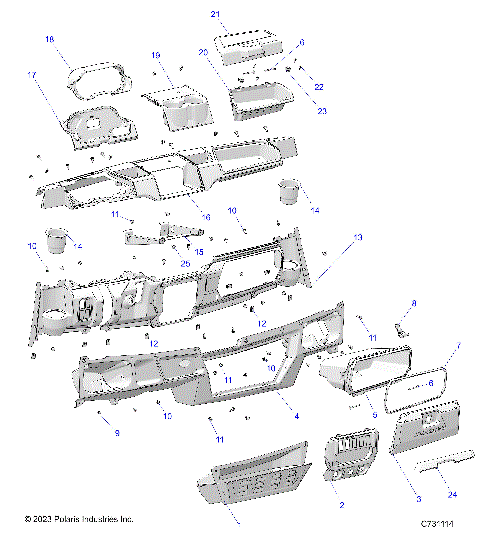BODY, DASH - R24RRE99AJ/BJ/AK/BK/AZ/BZ/A9/B9 (C731114)