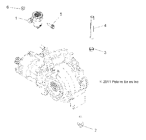 DRIVE TRAIN, GEARCASE MOUNTING, FRONT - A14YN8EAJ/EAT (49MVGEARCASEMTG12SP850)