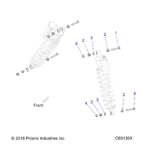 SUSPENSION, SHOCK MOUNTING (IFS) - S22MDX6DSA/6DEA (C601399)