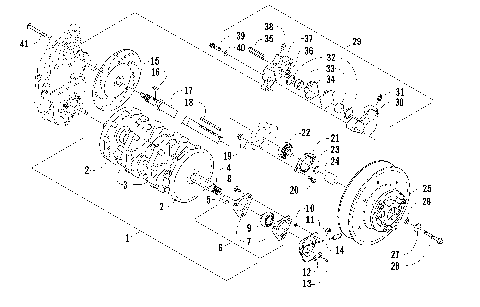 DRIVE TRAIN SHAFT AND BRAKE ASSEMBLIES [86145]
