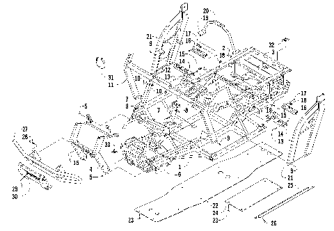 FRAME AND RELATED PARTS [90569]