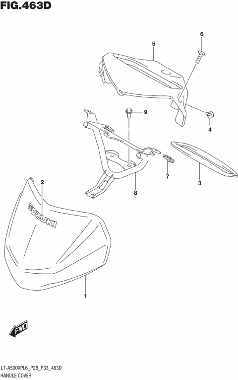 HANDLE COVER (LT-A500XPZL6 P33)