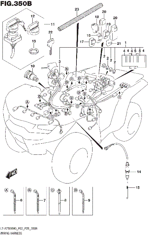 WIRING HARNESS (LT-A750XM0 P28)