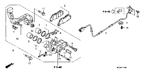 REAR BRAKE CALIPER (1)