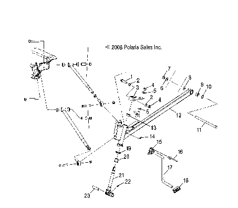 SUSPENSION, RADIUS RODS and TRAILING ARMS 2 - S10NT5BSL/BSM/BEL/BSF (49SNOWTRLGARM09TRLTRG)